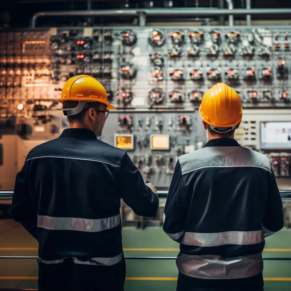 Equipo realizando Servicios Industriales en tableros eléctricos